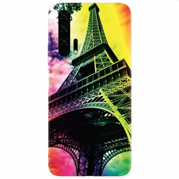 Силиконов кейс съвместим с Honor 20 Pro, Айфелова кула 002