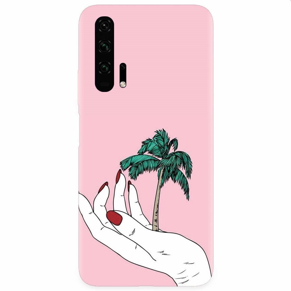 Husa silicon pentru Honor 20 Pro, Palm Tree