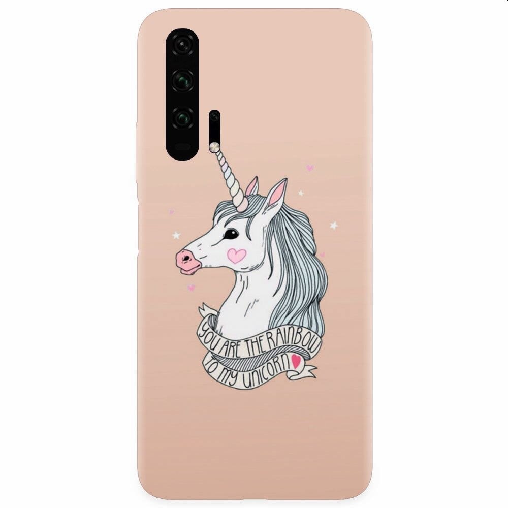 Husa silicon pentru Honor 20 Pro, Cute Rose Gold