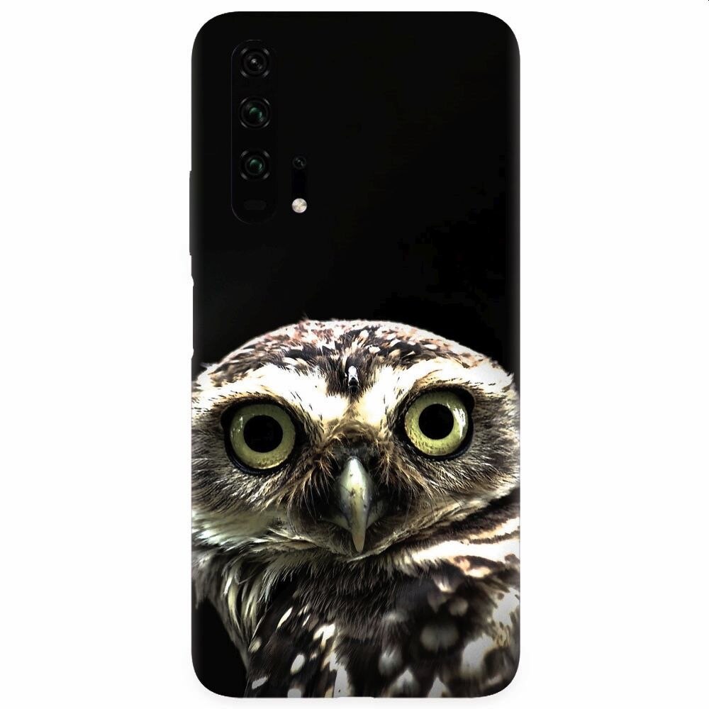 Husa silicon pentru Honor 20 Pro, Owl In The Dark