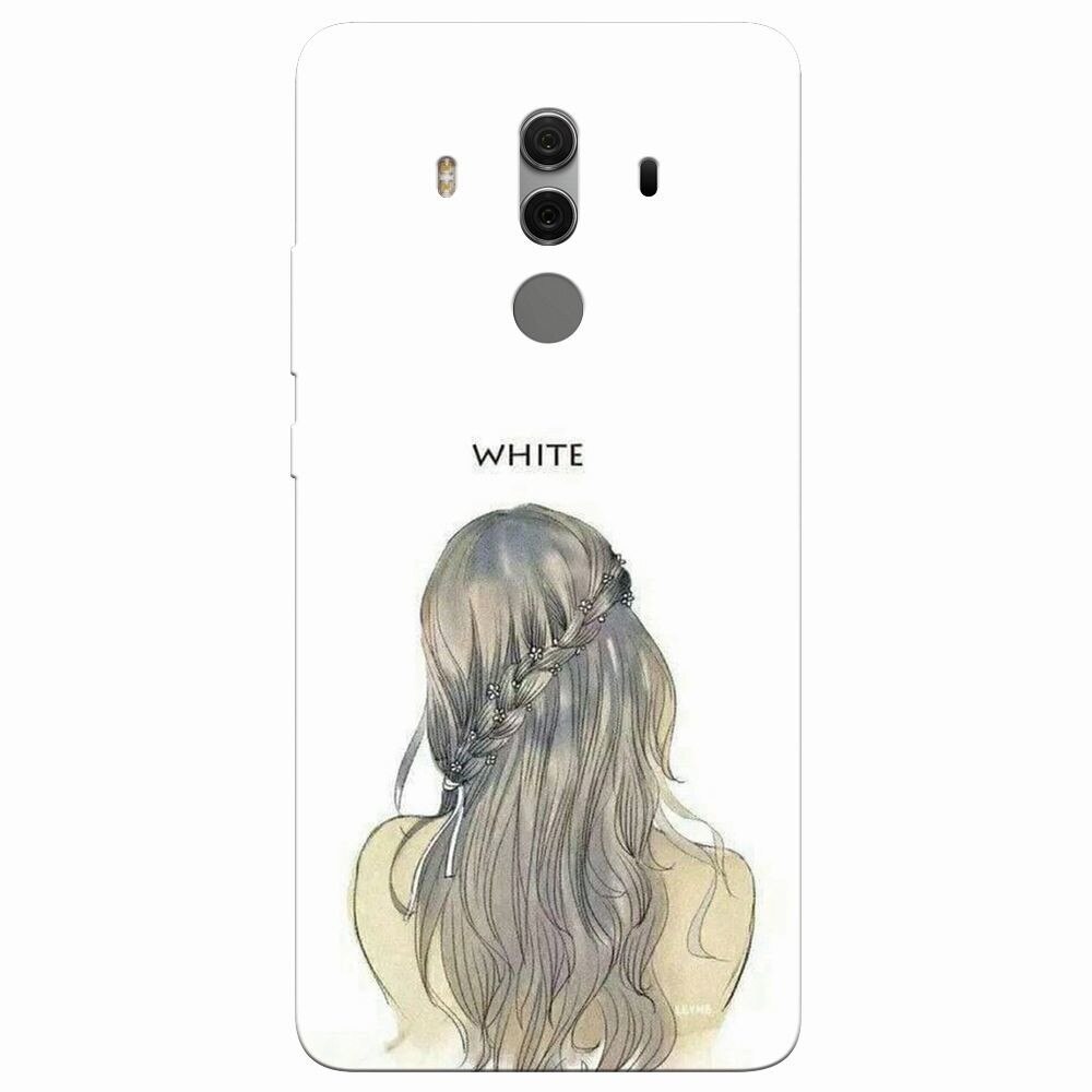 Husa silicon pentru Huawei Mate 10 Pro, White