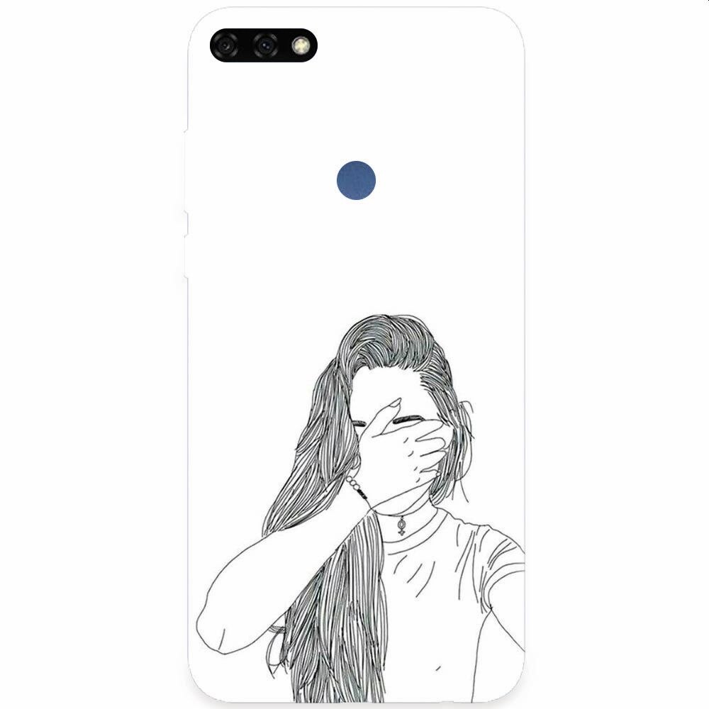 Husa silicon pentru Honor 7C, Dont Look