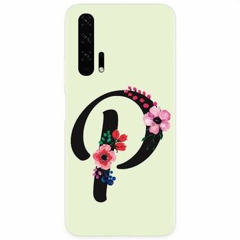 Husa silicon pentru Honor 20 Pro, Litera P Husa silicon pentru Honor 20 Pro, Litera P
