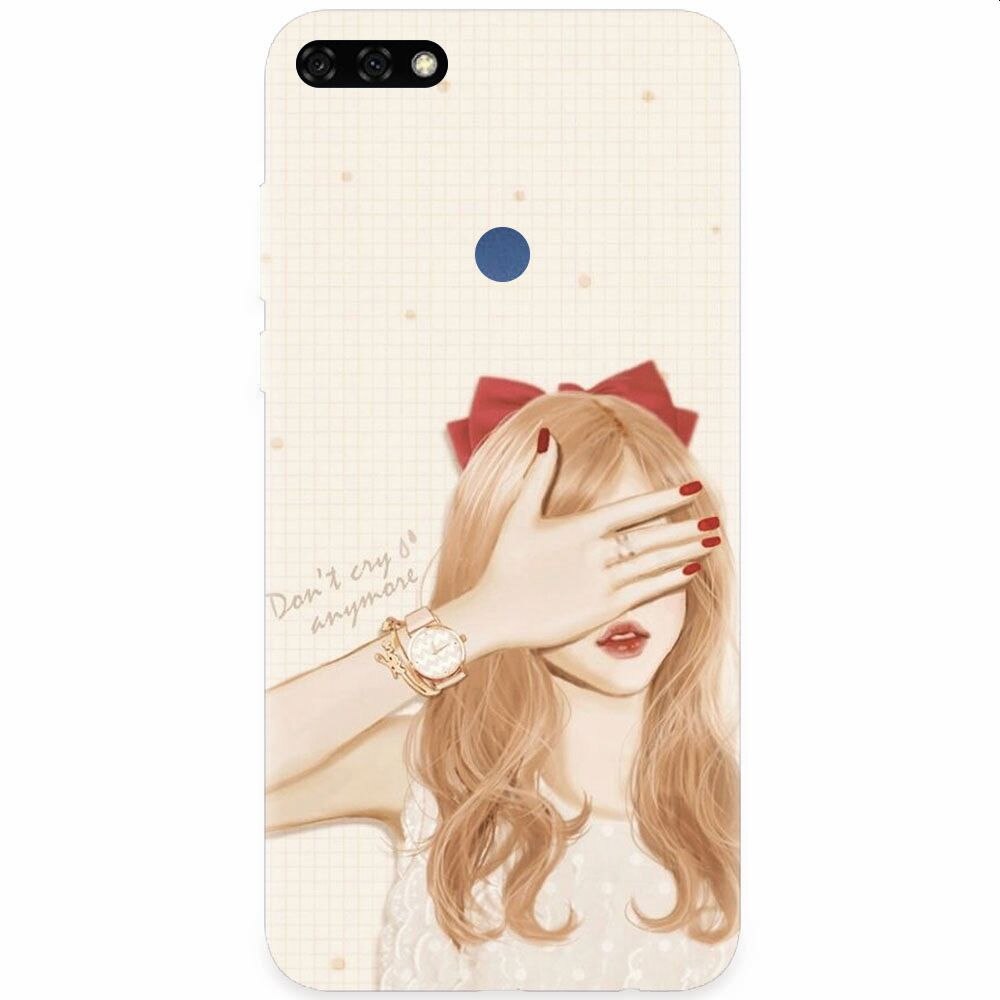 Husa silicon pentru Honor 7C, Dont Cry Anymore