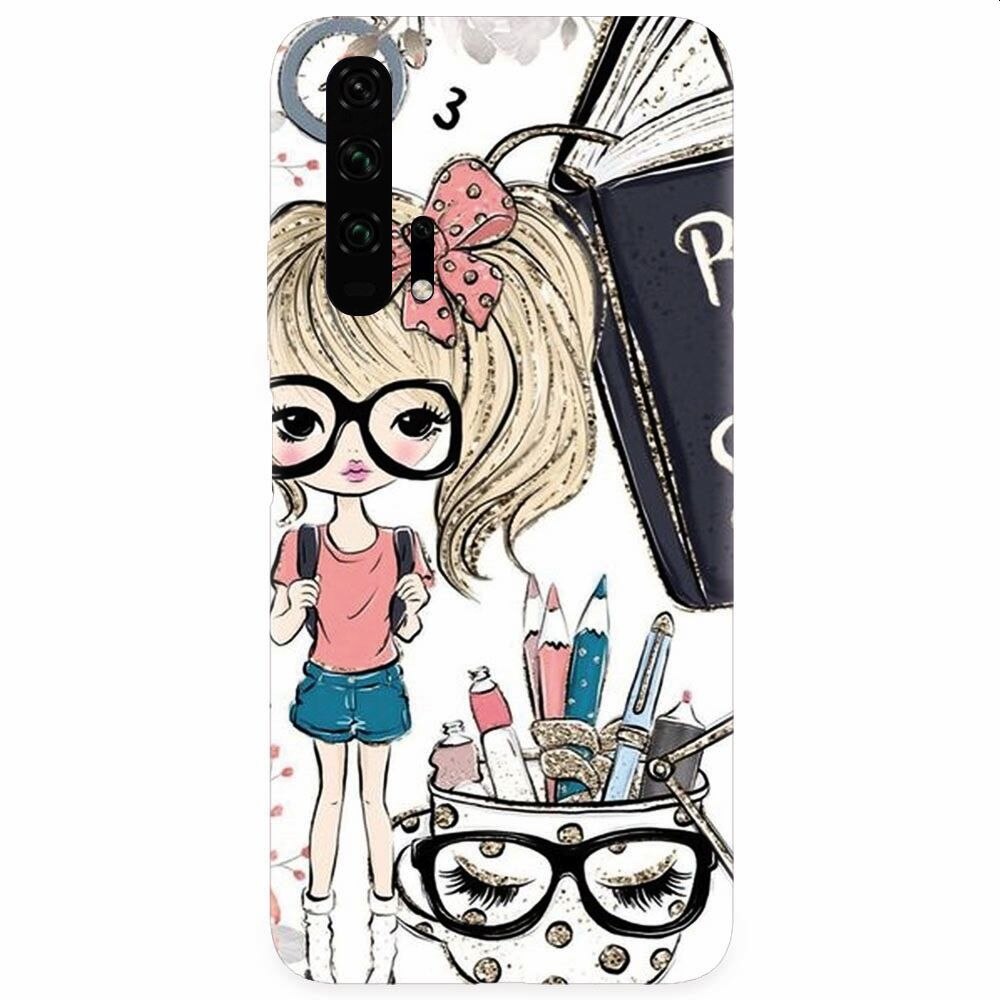 Husa silicon pentru Honor 20 Pro, School Girl