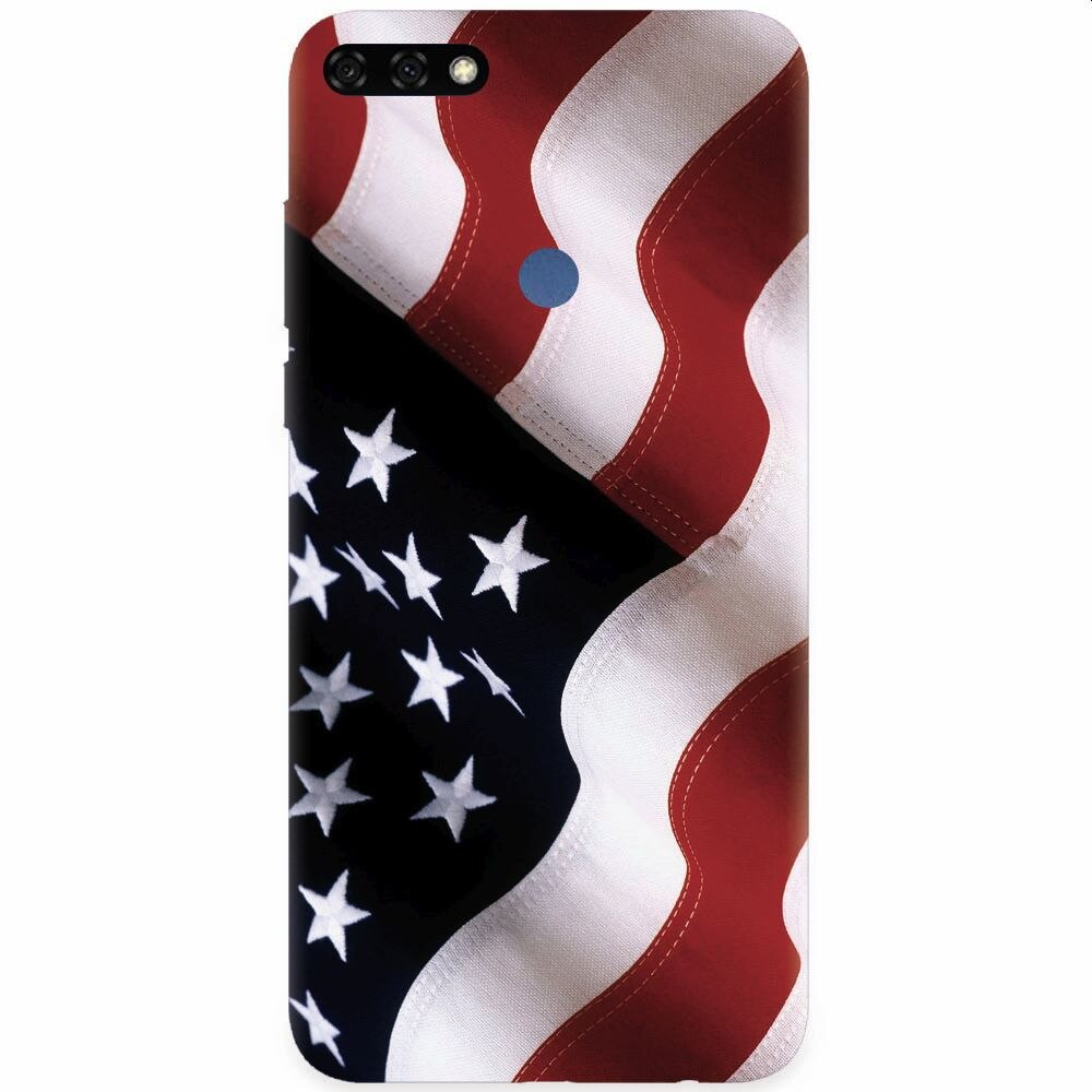 Husa silicon pentru Honor 7C, American