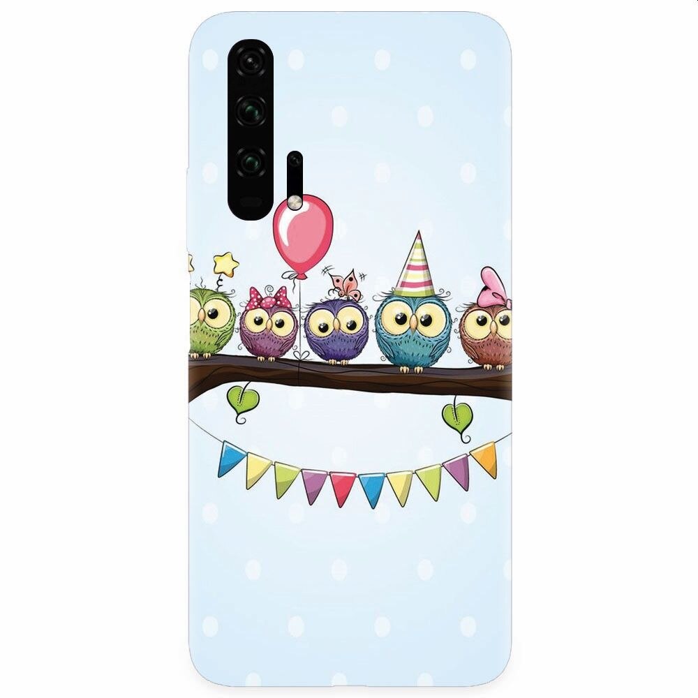 Husa silicon pentru Honor 20 Pro, Party Birds