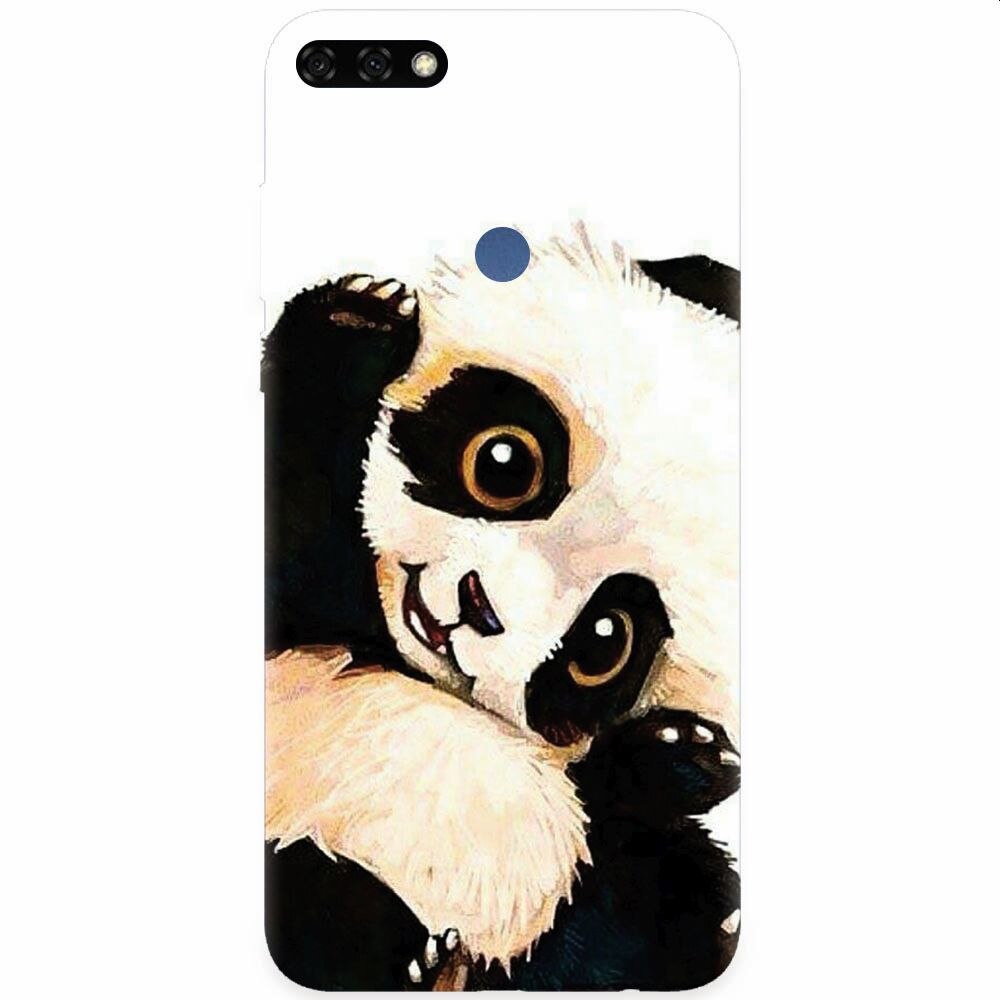 Husa silicon pentru Honor 7C, Baby Panda 002