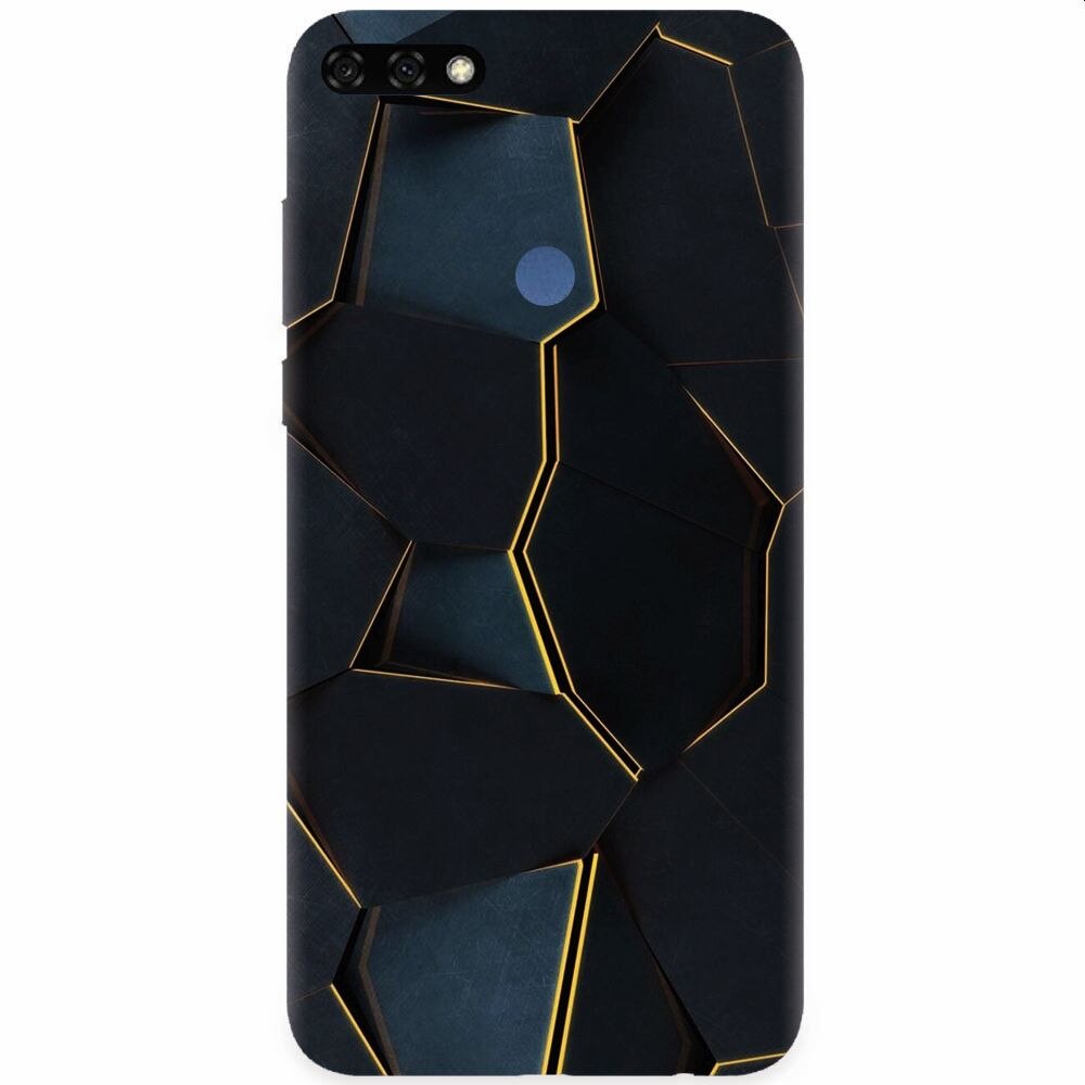 Husa silicon pentru Honor 7C, Abstract Draw