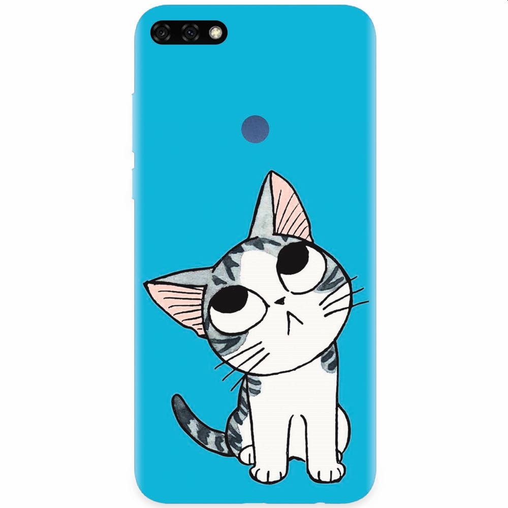 Husa silicon pentru Honor 7C, Cat Lovely Cartoon