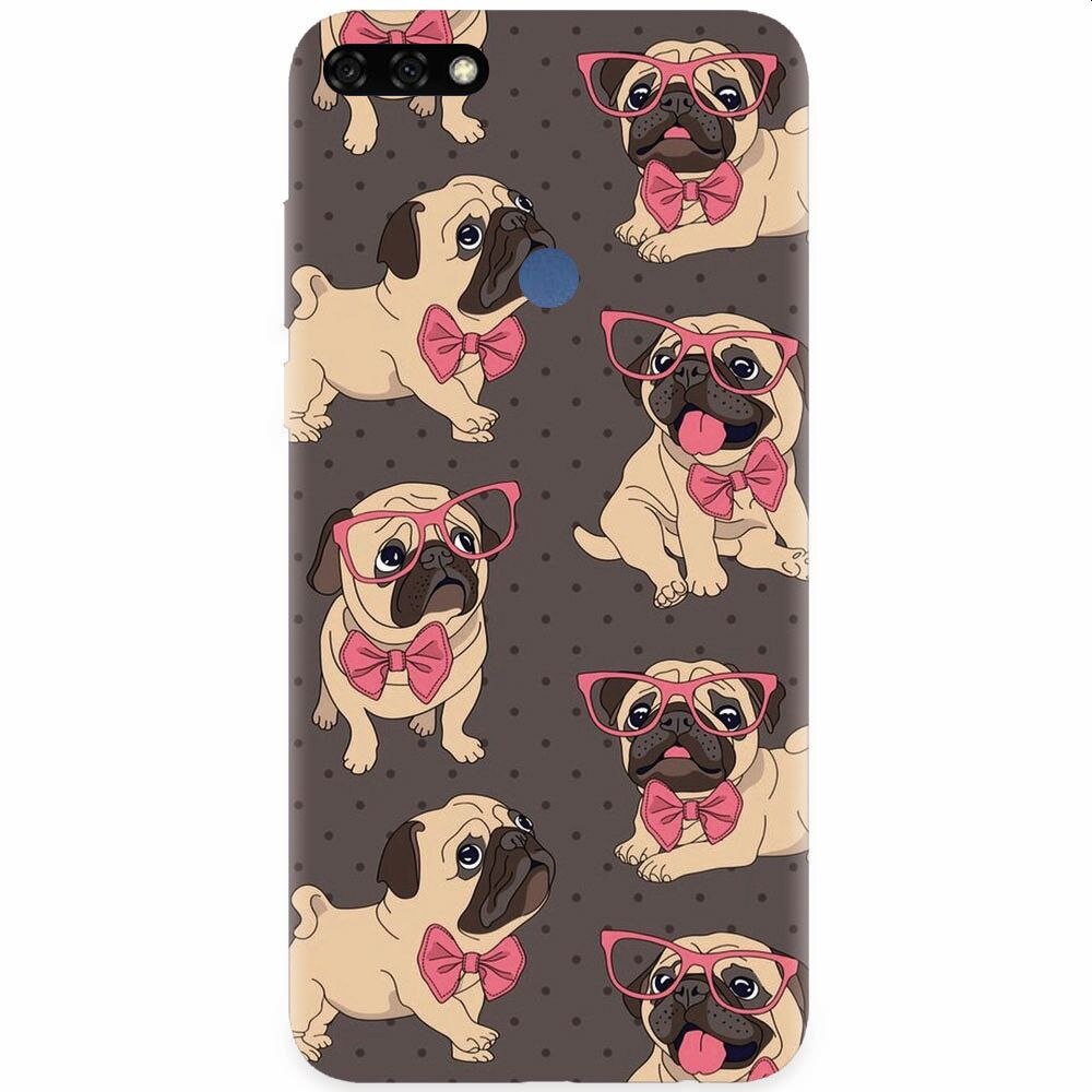 Husa silicon pentru Honor 7C, Pretty Puppy