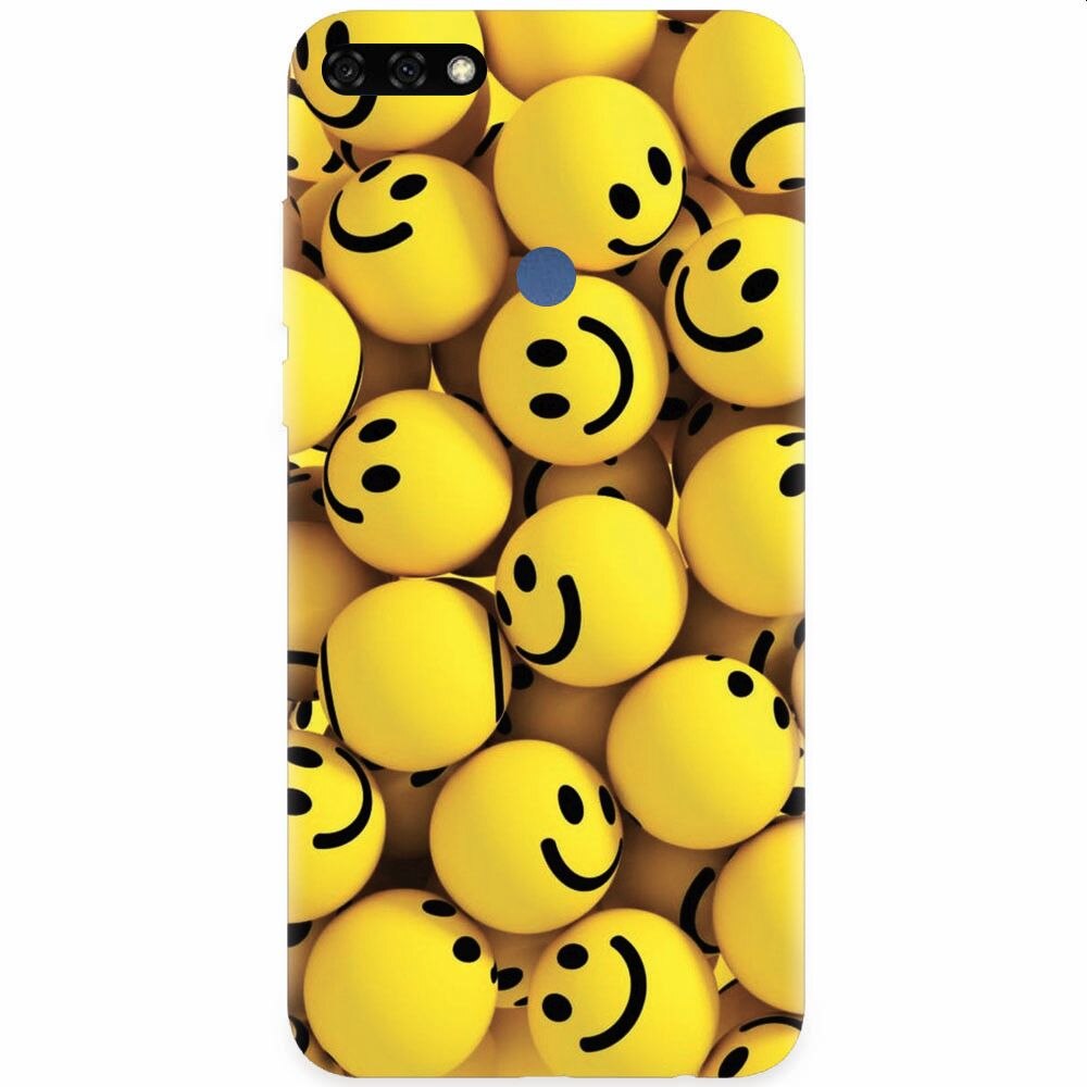 Husa silicon pentru Honor 7C, Smiles 002