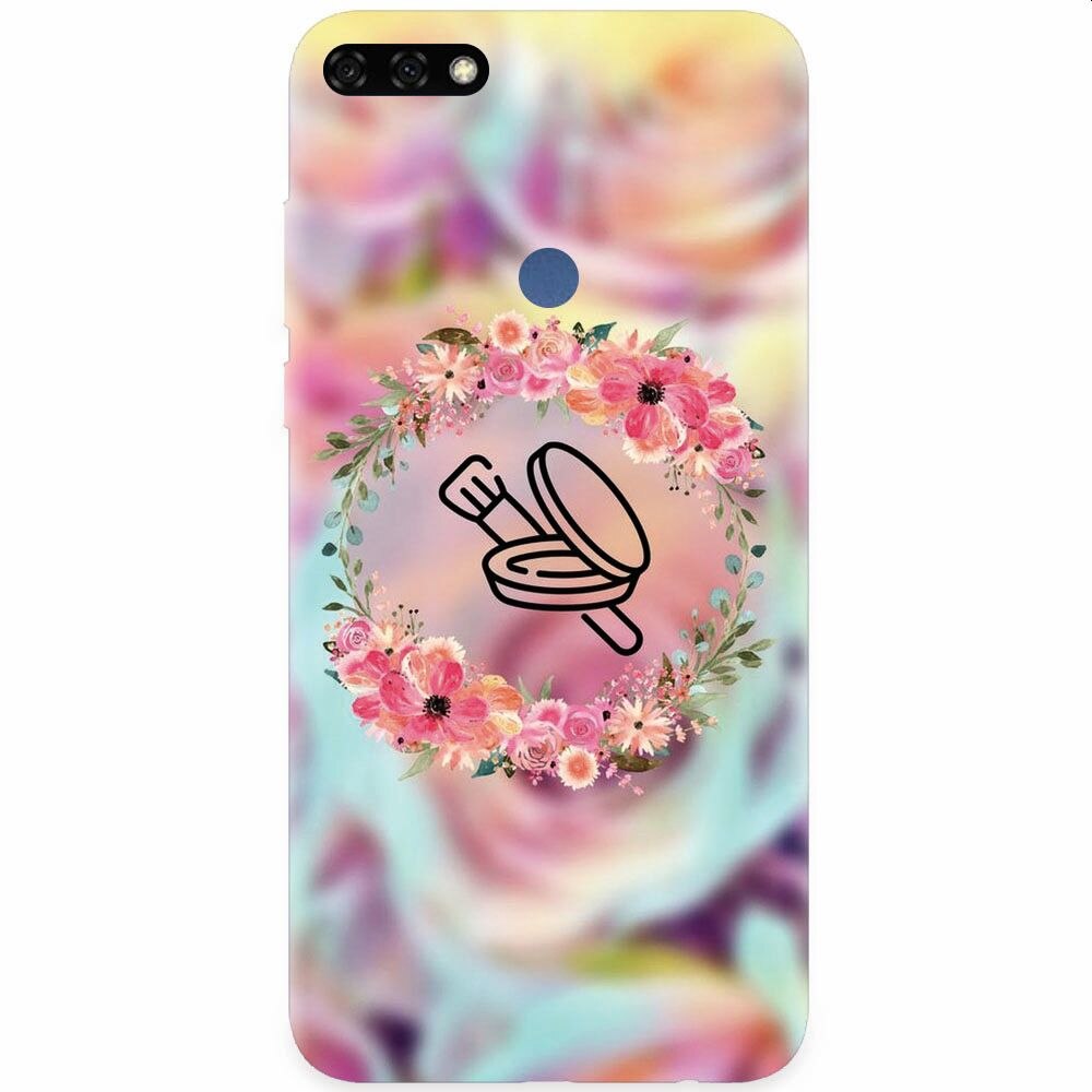 Husa silicon pentru Honor 7C, Make Up Expert