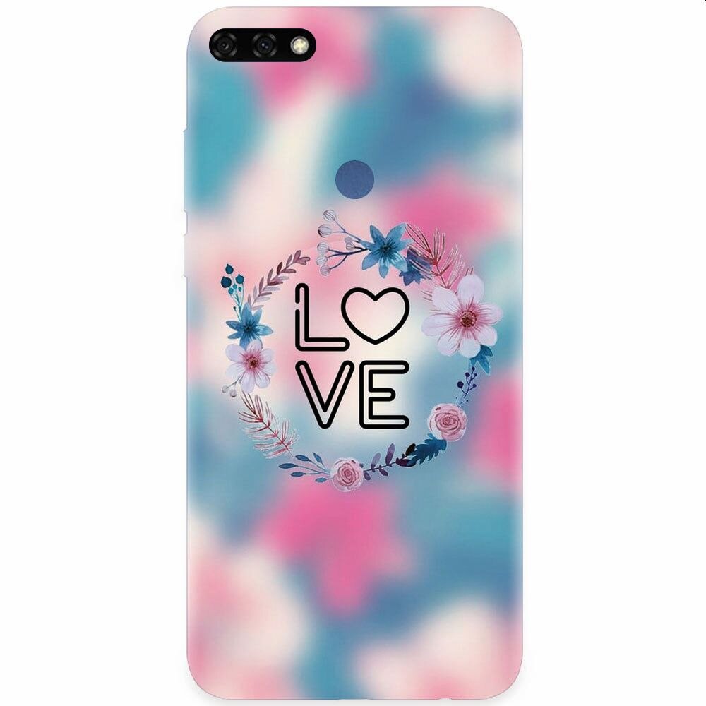 Husa silicon pentru Honor 7C, Love 001