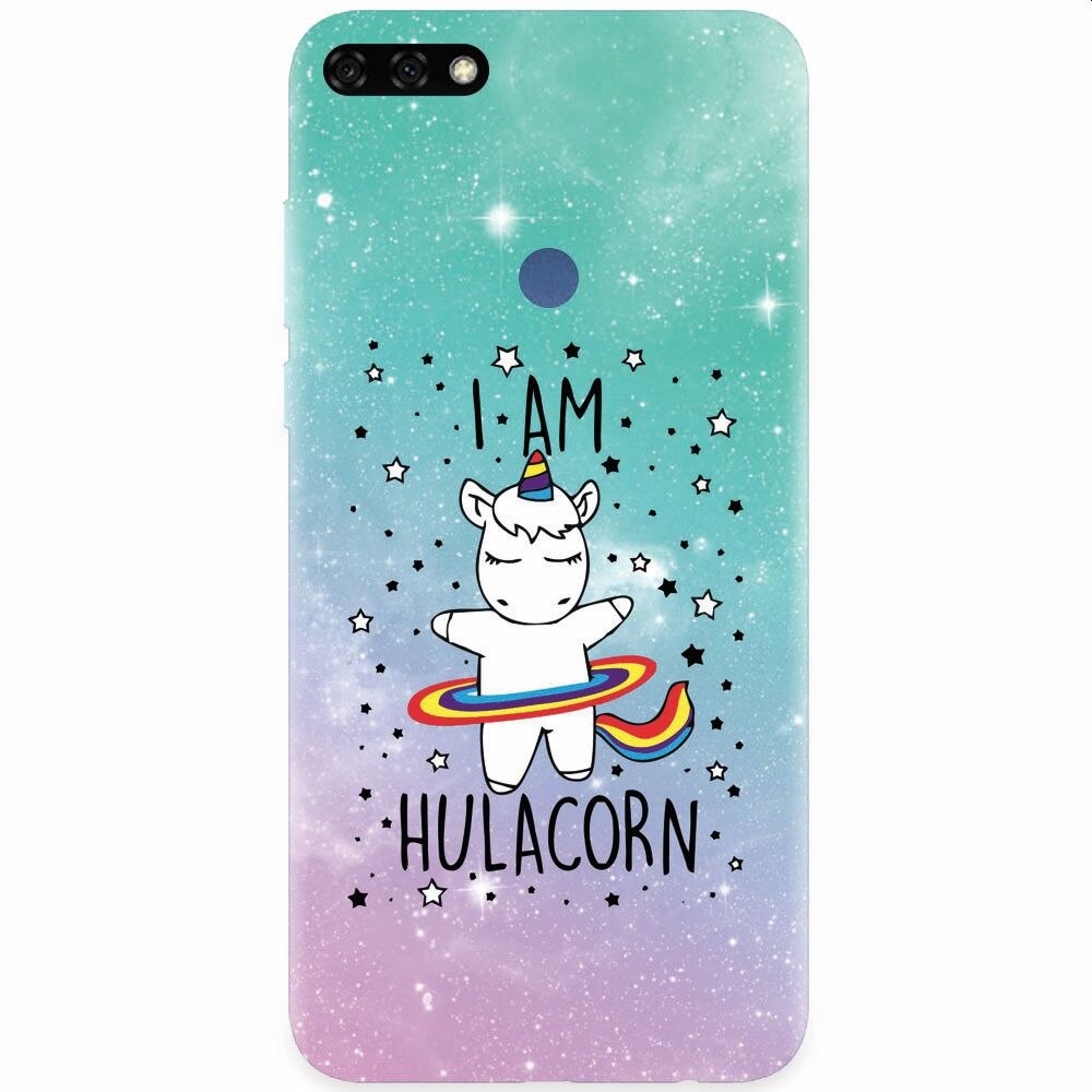 Husa silicon pentru Honor 7C, I Am Hulacorn