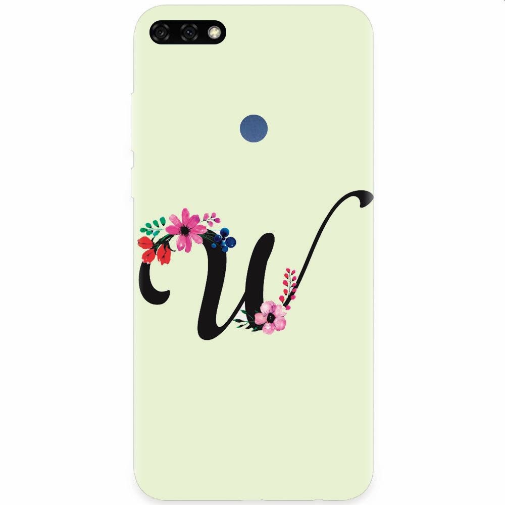 Husa silicon pentru Honor 7C, Litera W