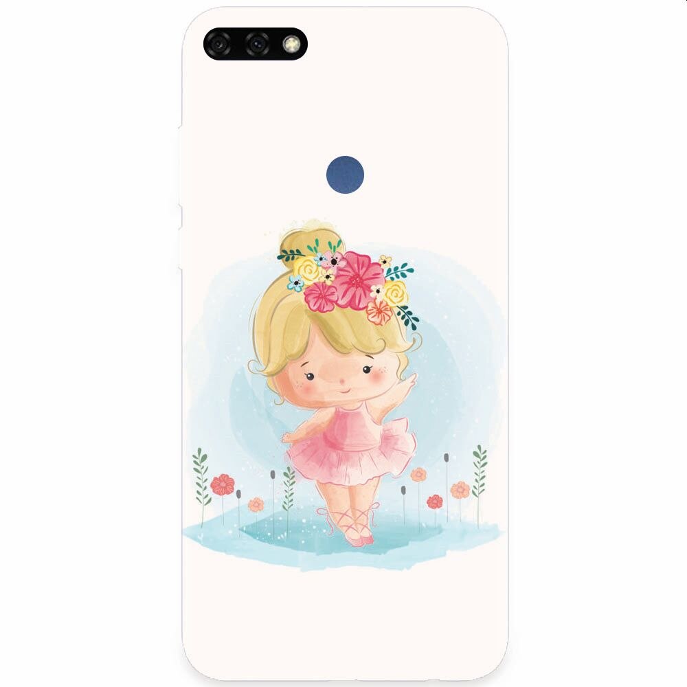 Husa silicon pentru Honor 7C, Balerina