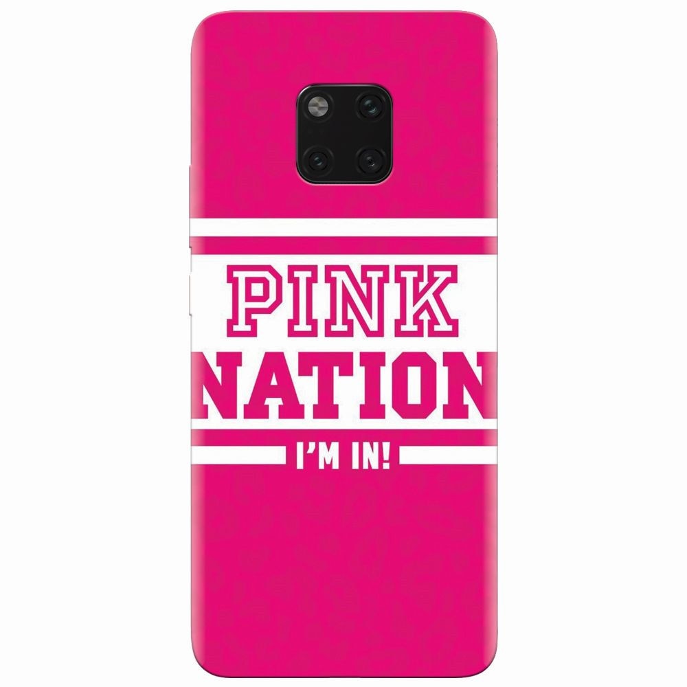 Husa silicon pentru Huawei Mate 20 Pro, Pink Nation