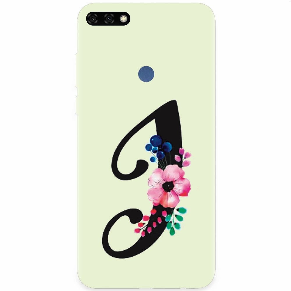 Husa silicon pentru Honor 7C, Litera I