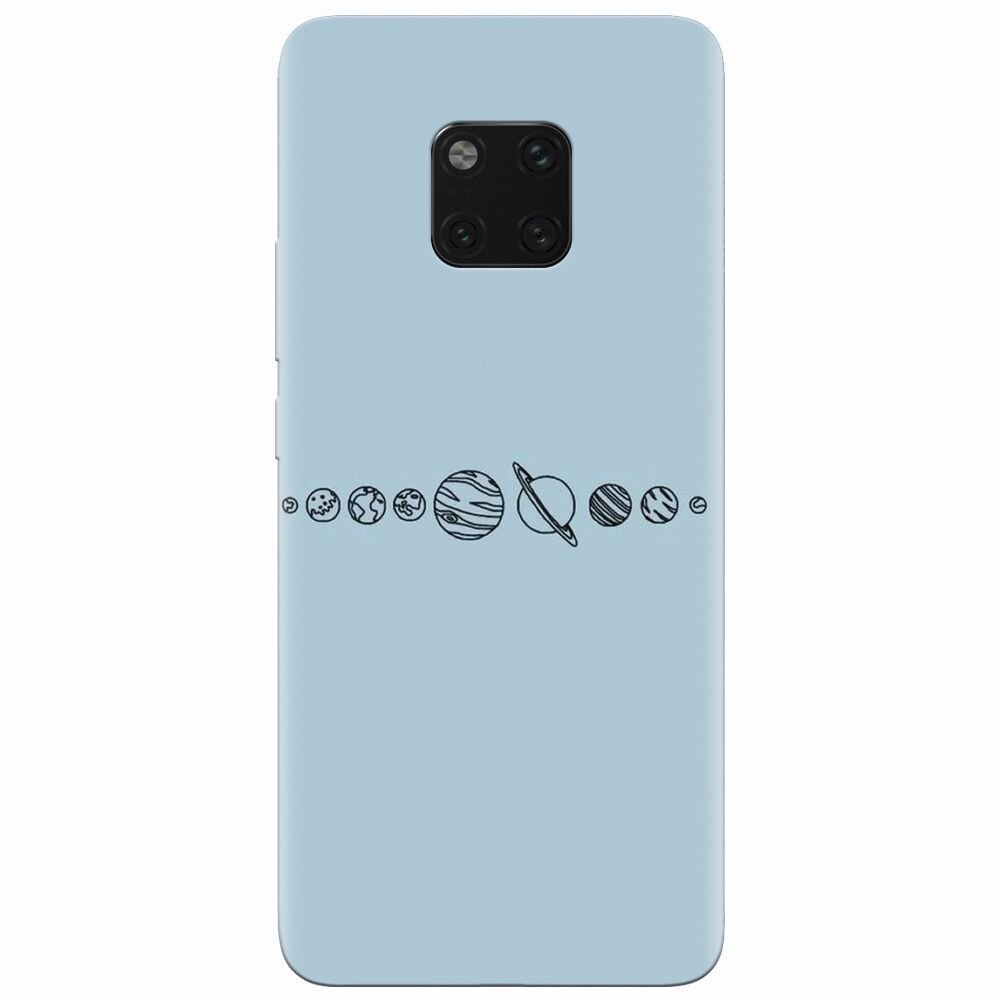 Husa silicon pentru Huawei Mate 20 Pro, Planets