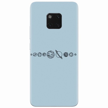 Husa silicon pentru Huawei Mate 20 Pro, Planets Husa silicon pentru Huawei Mate 20 Pro, Planets