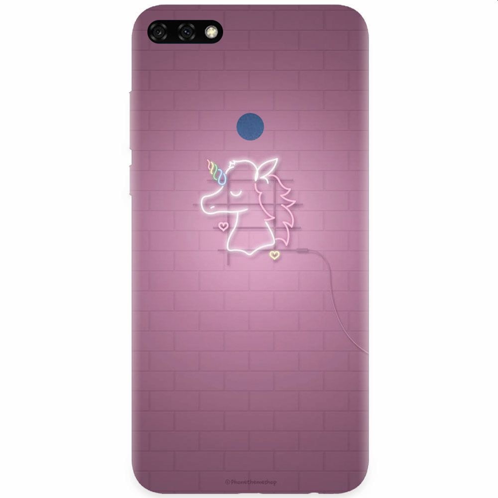 Husa silicon pentru Honor 7C, Light Unicorn