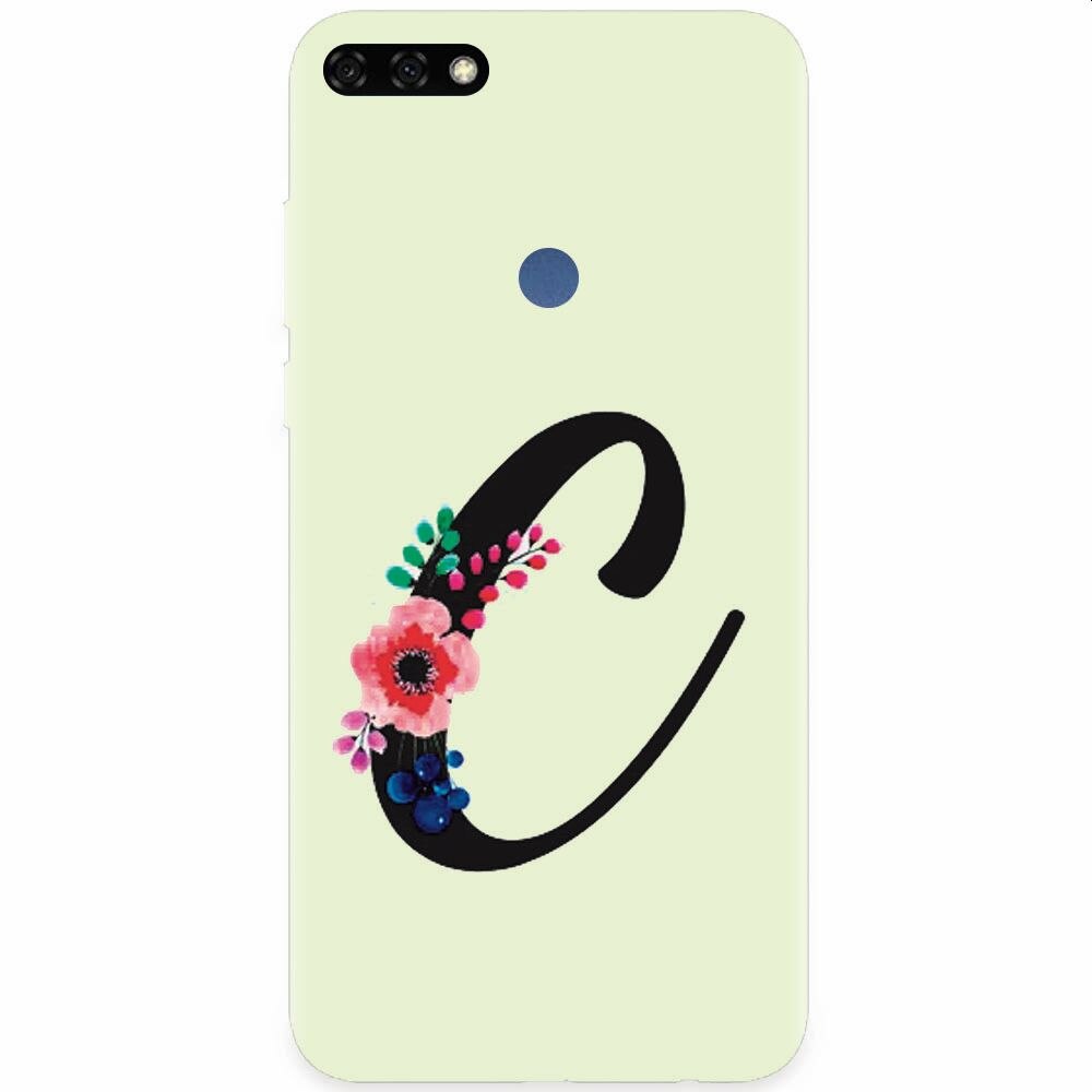 Husa silicon pentru Honor 7C, Litera C