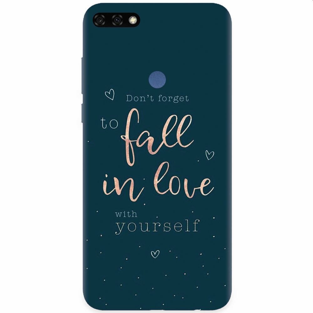 Husa silicon pentru Honor 7C, Fall In Love