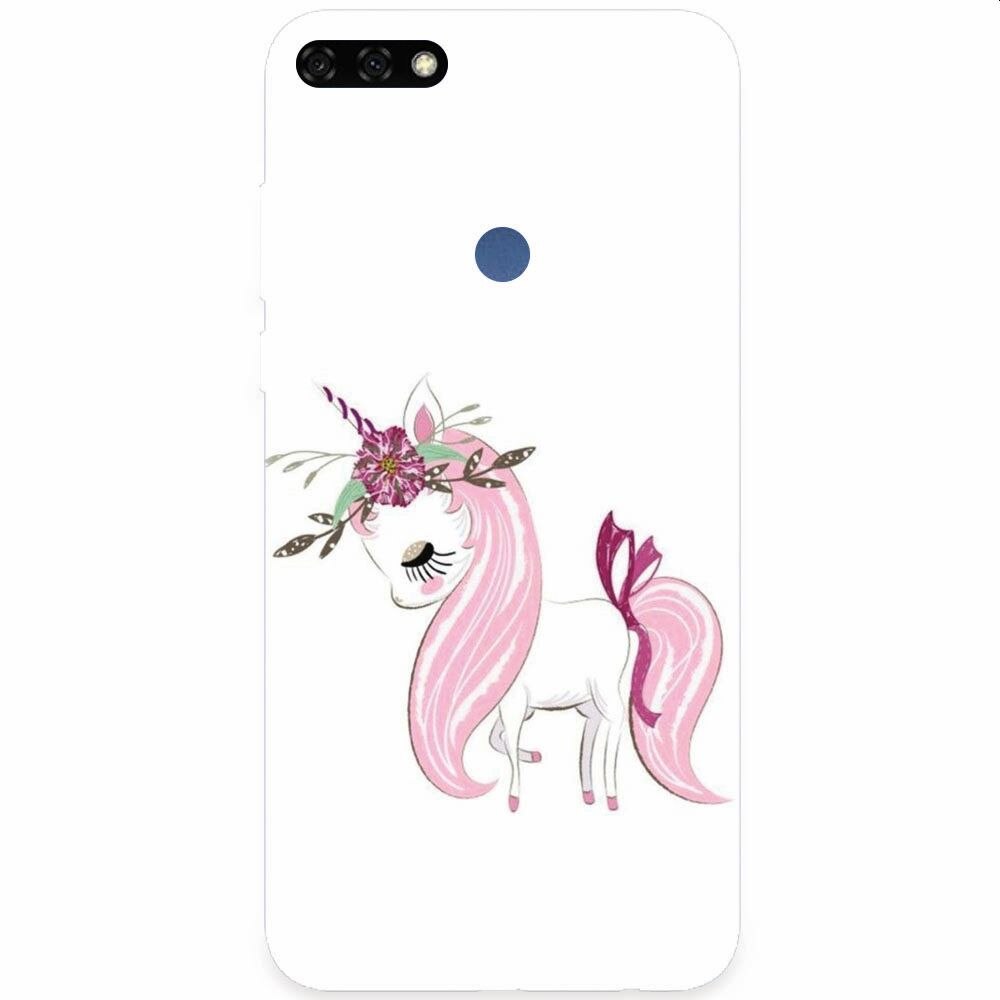 Husa silicon pentru Honor 7C, Unicorn