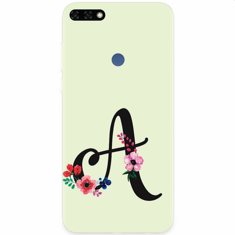 Husa silicon pentru Honor 7C, Litera A