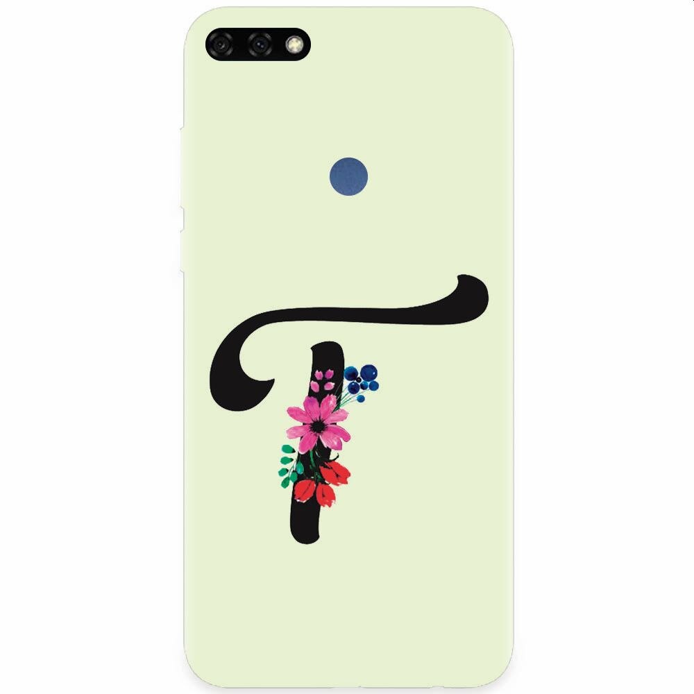 Husa silicon pentru Honor 7C, Litera T