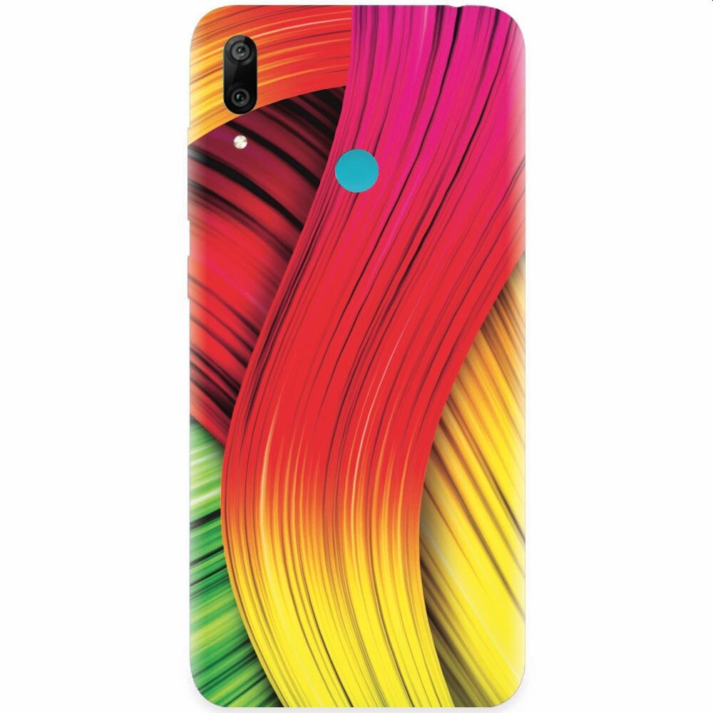 Husa silicon pentru Huawei Y7 Prime 2019, Colorful Abstract