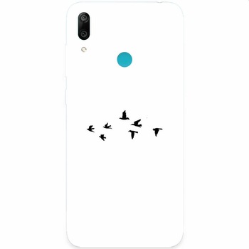 Husa silicon pentru Huawei Y7 2019, Birds Husa silicon pentru Huawei Y7 2019, Birds