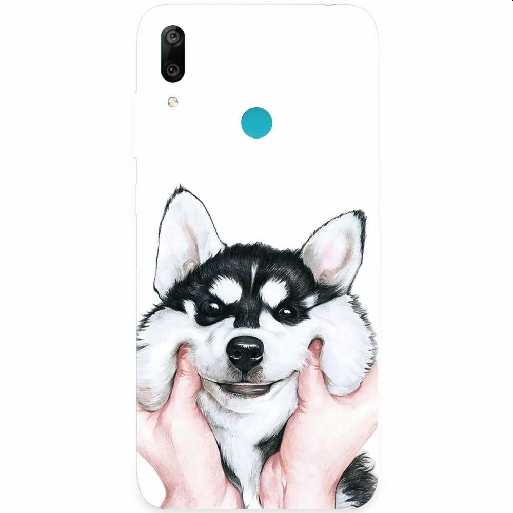 Husa silicon pentru Huawei Y7 2019, Cute Dog 1