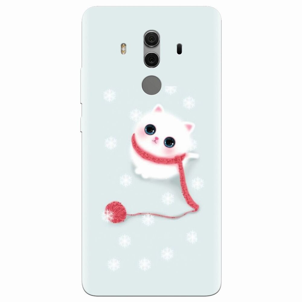 Husa silicon pentru Huawei Mate 10 Pro, Cute Cat