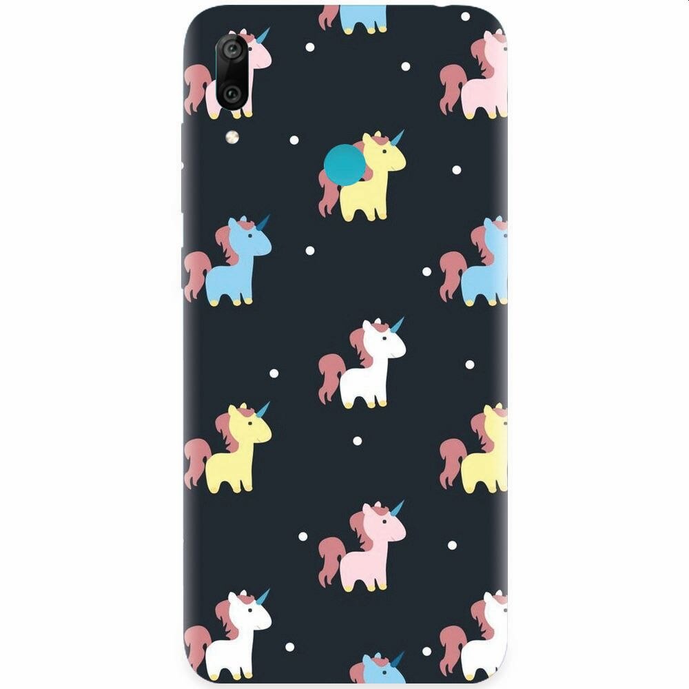 Husa silicon pentru Huawei Y7 2019, Unicorns