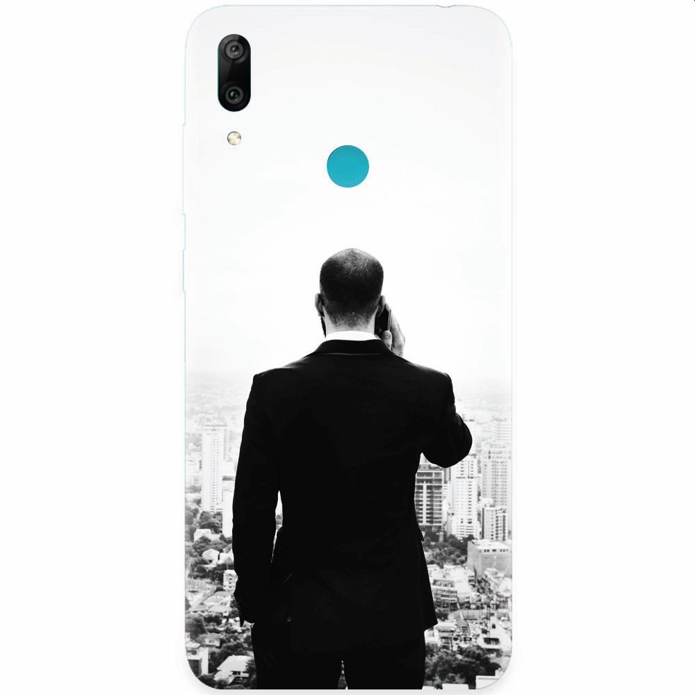 Husa silicon pentru Huawei Y7 Prime 2019, Man In Suit