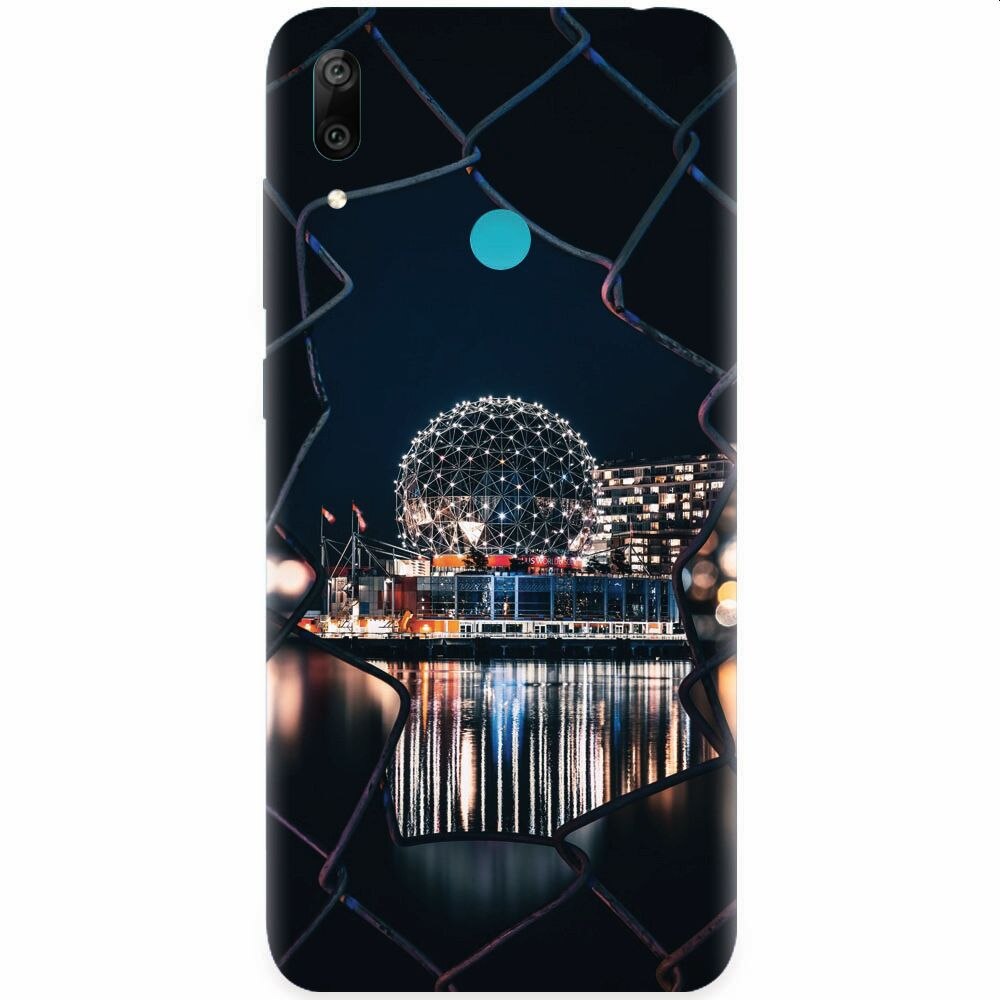 Husa silicon pentru Honor Play, Abstract Architectural Design