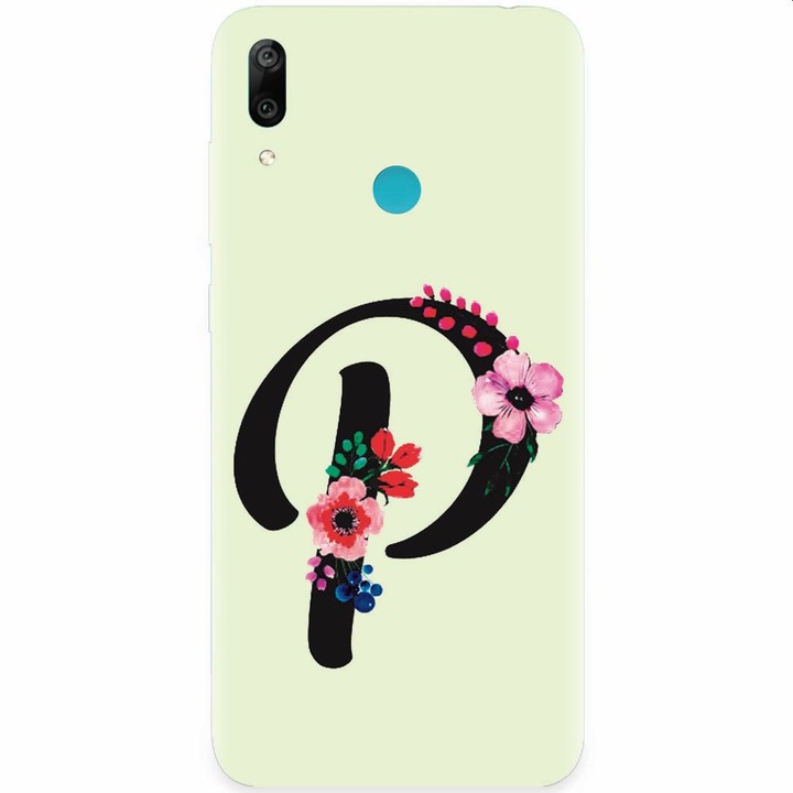 Husa silicon pentru Huawei Y7 2019, Litera P