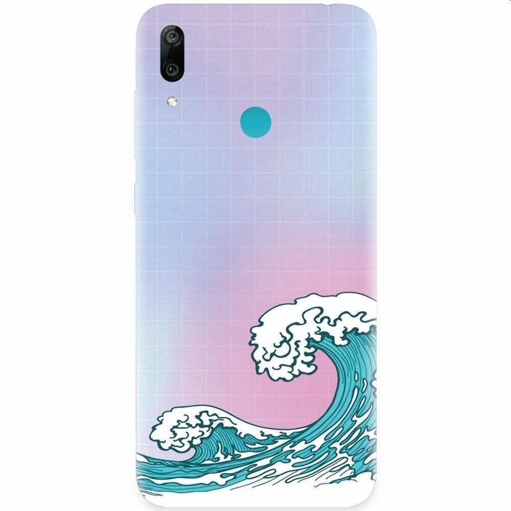 Husa silicon pentru Huawei Y7 2019, Waves
