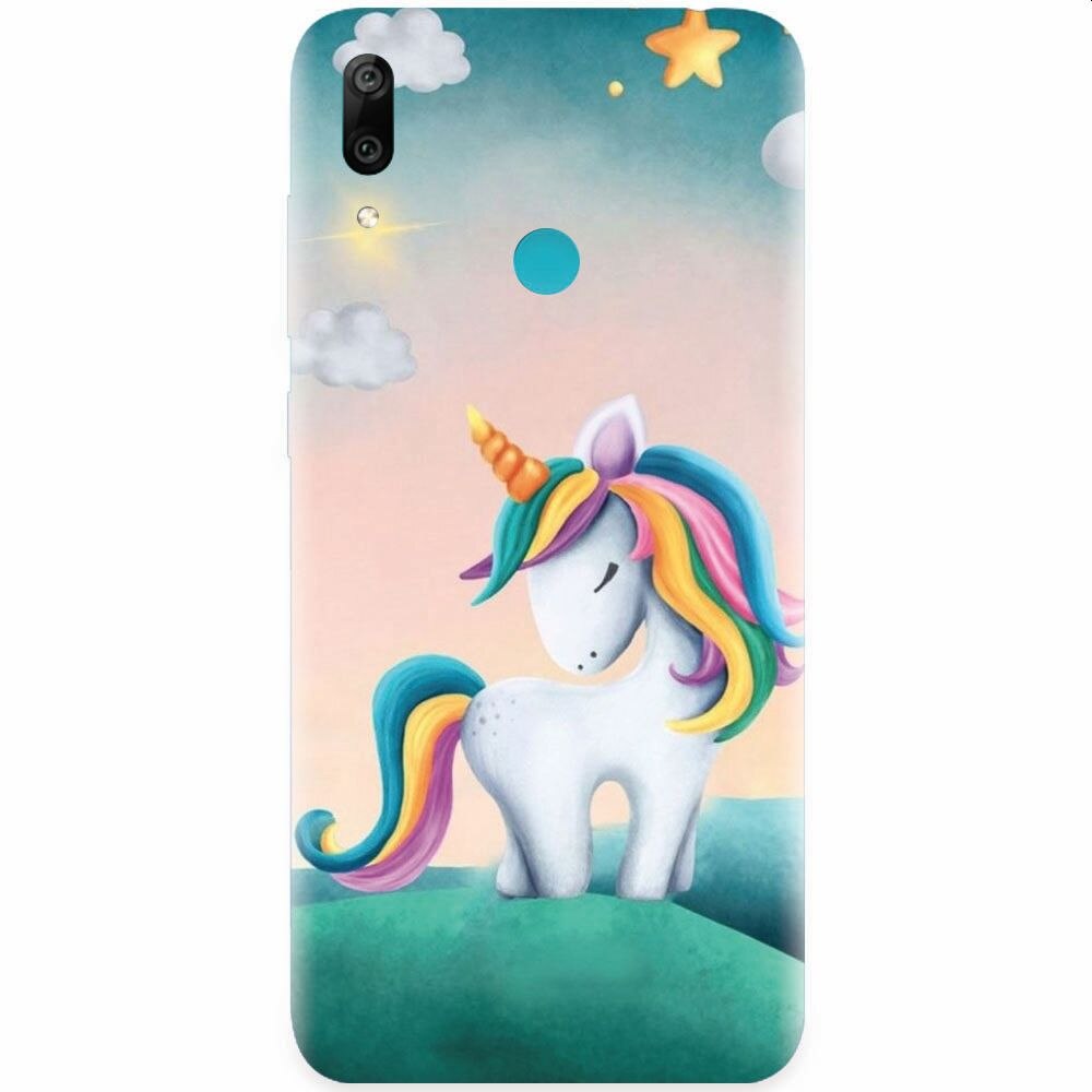 Husa silicon pentru Huawei Y7 Prime 2019, Magic Unicorn