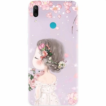 Husa silicon pentru Huawei Y7 Prime 2019, Girl 001 Husa silicon pentru Huawei Y7 Prime 2019, Girl 001