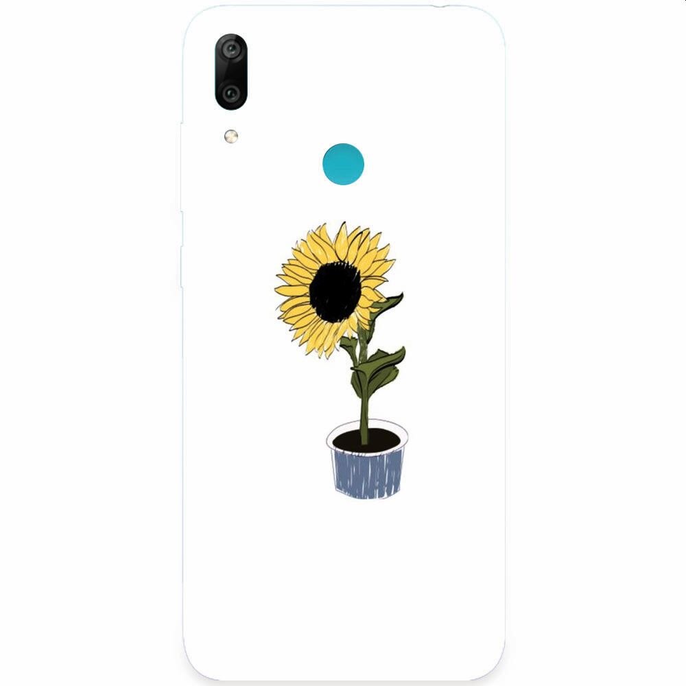 Husa silicon pentru Honor Play, Sun Flower