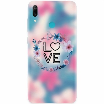 Husa silicon pentru Huawei Y7 2019, Love 001 Husa silicon pentru Huawei Y7 2019, Love 001