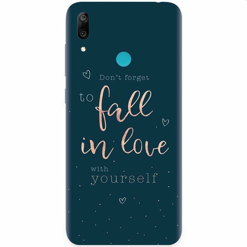 Husa silicon pentru Huawei Y7 Prime 2019, Fall In Love
