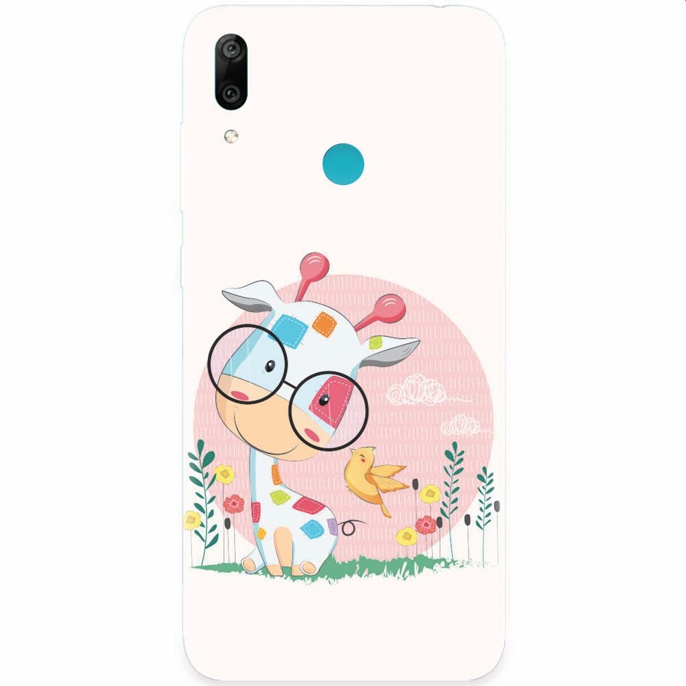 Husa silicon pentru Honor Play, Baby Giraffe