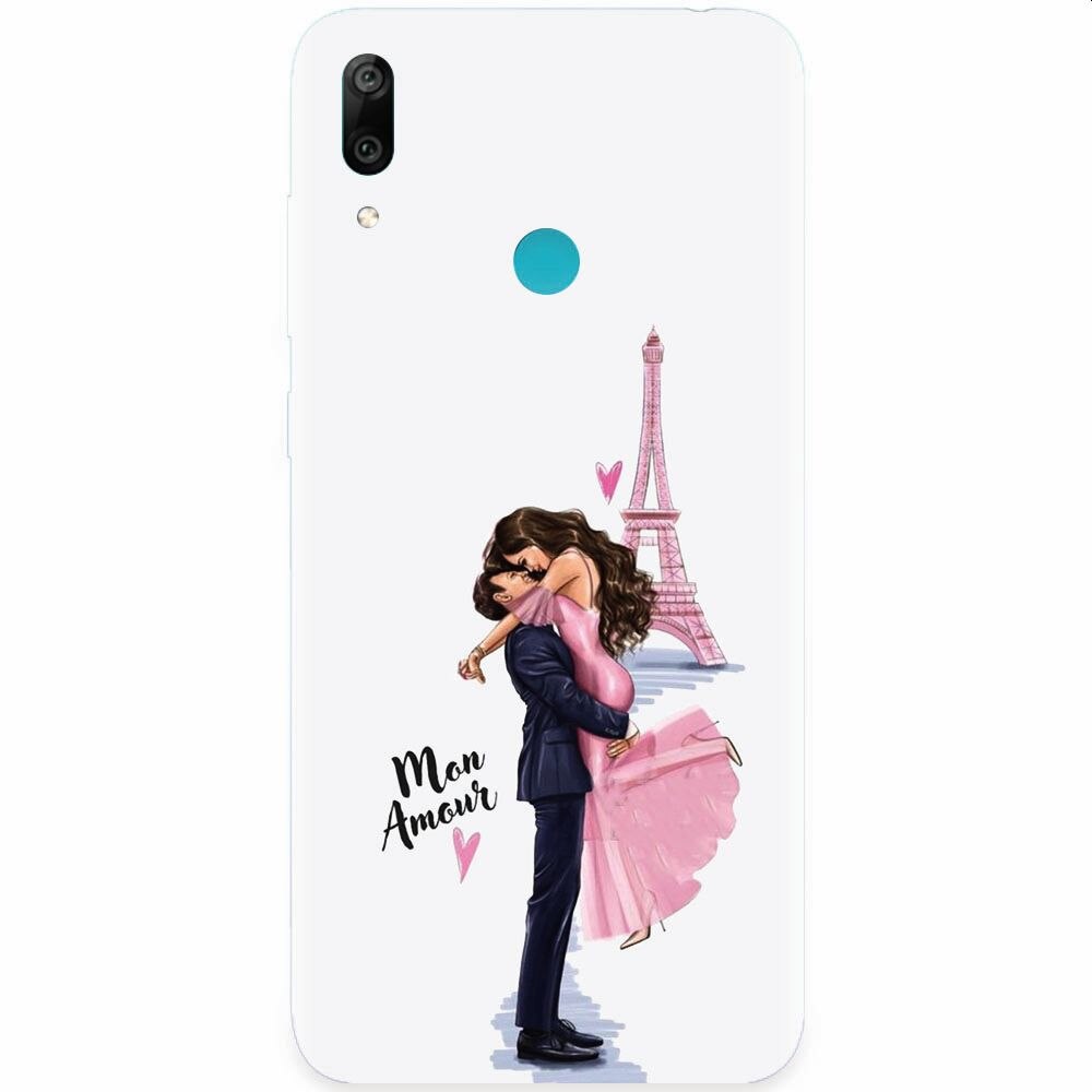 Husa silicon pentru Honor Play, Paris Love Mon Amour