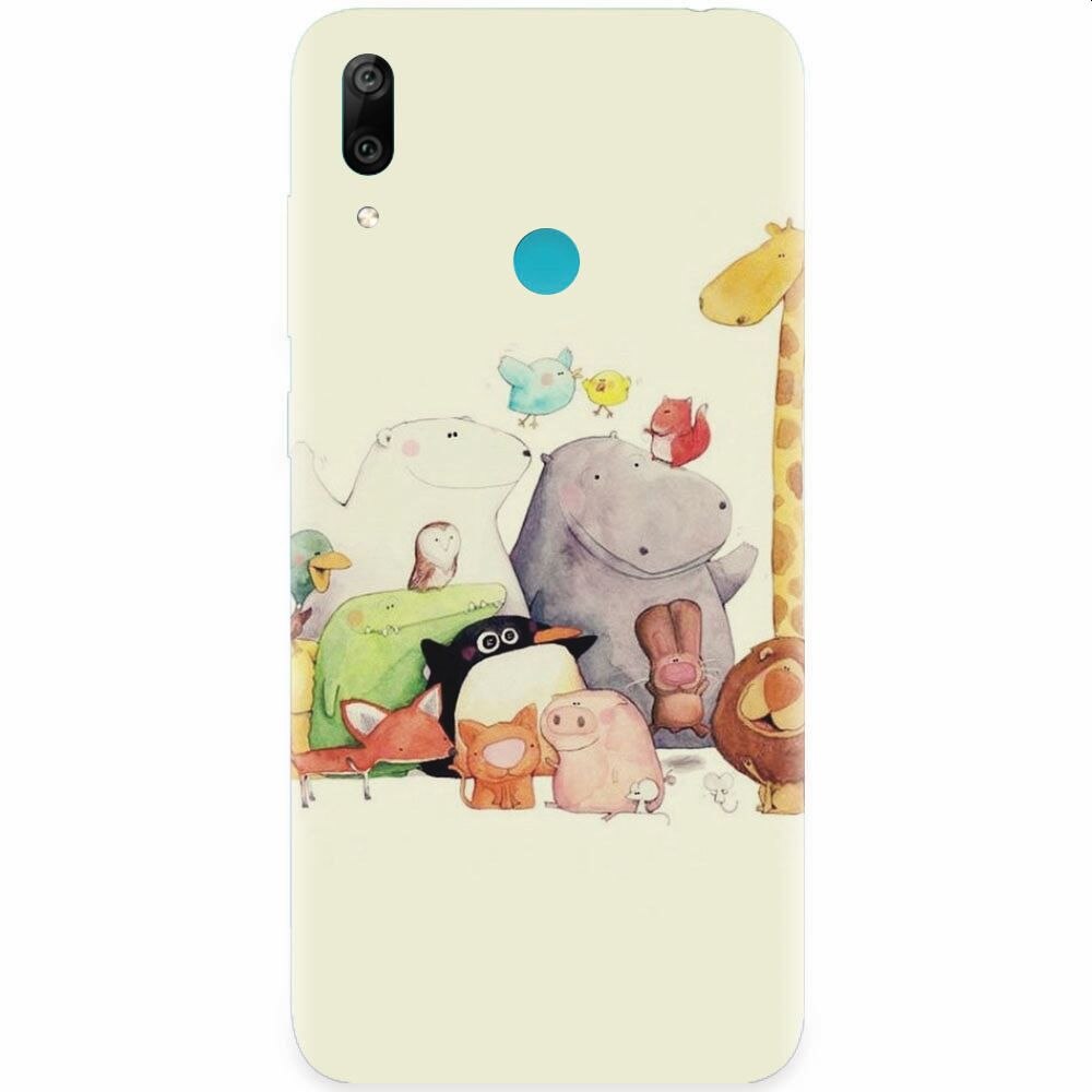 Husa silicon pentru Honor Play, Cute Cartoon Animals