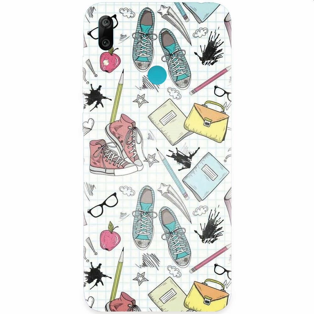 Husa silicon pentru Huawei Y7 2019, School