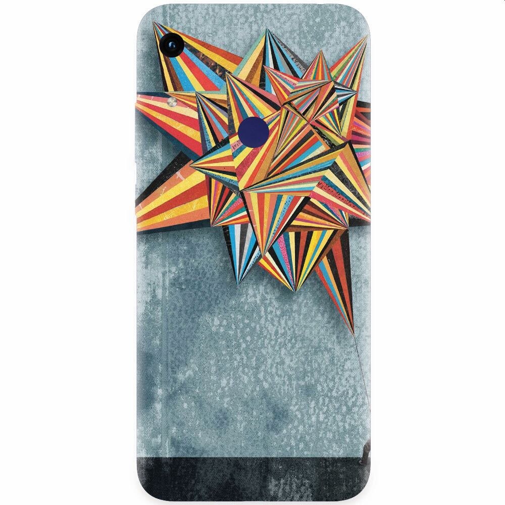 Husa silicon pentru Honor Play 8A, Abstract Colorful Balloon Triangles